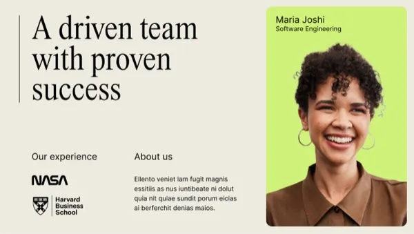 Pitch deck slide
